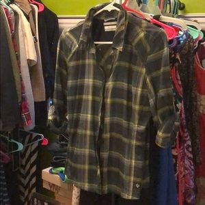 Columbia Omni wick plaid shirt